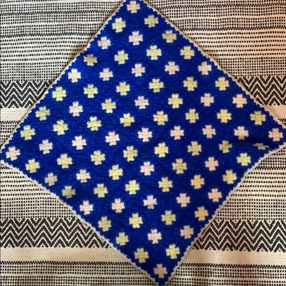 Crocheted mini blanket